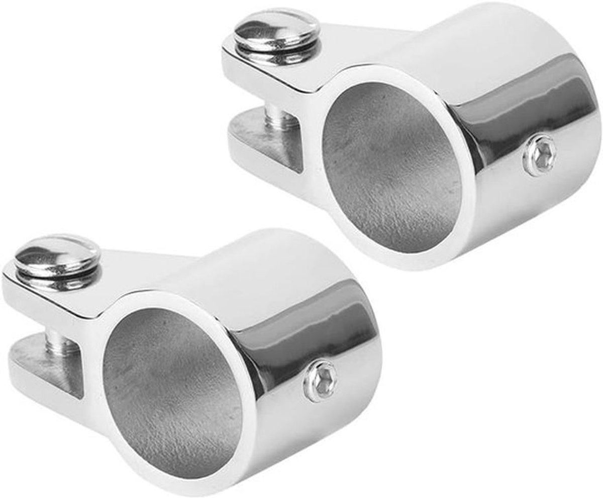 Bimini Top Jaw Slide Set van 2, 25mm RVS Bimini Top Bevestigingshardware voor Bootaccessoires