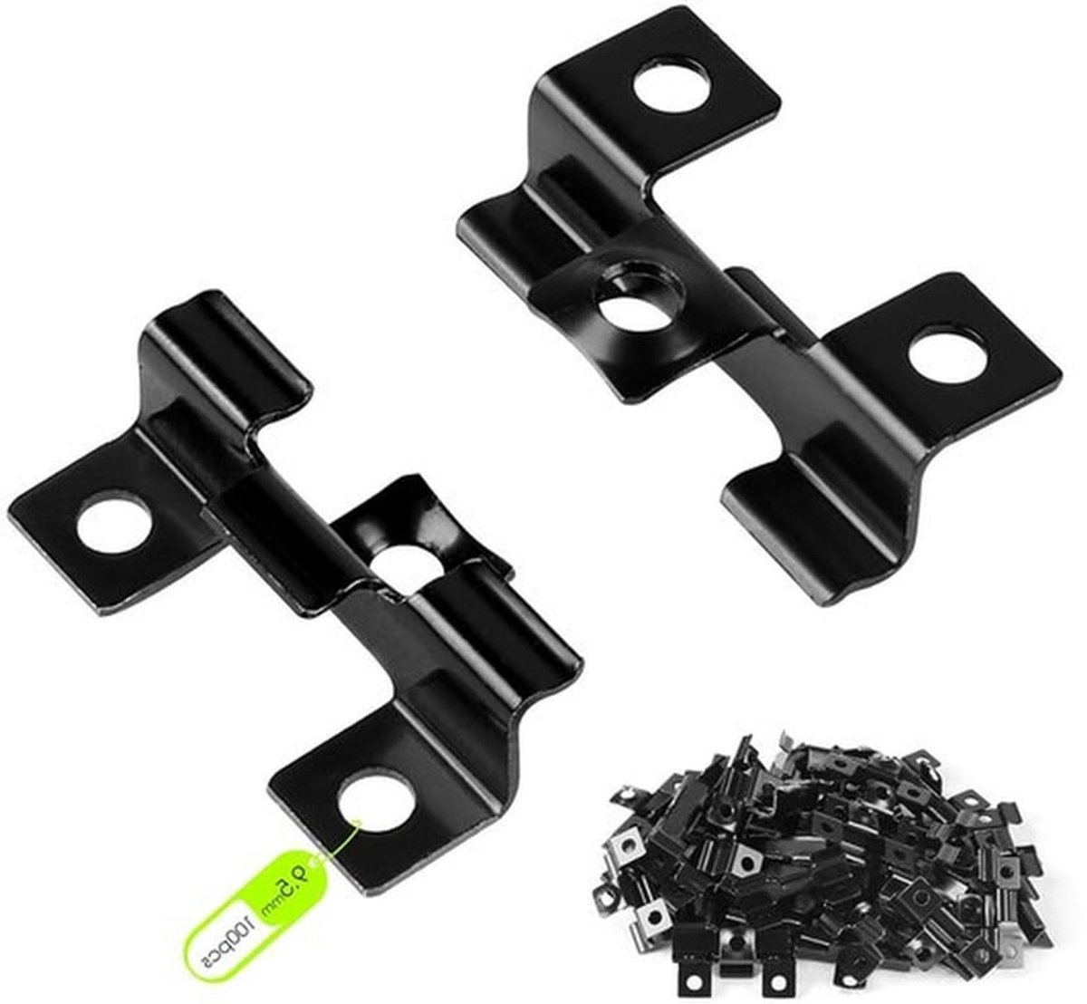 Montageclips voor WPC Tegels, RVS Clips voor Terras, 9.5 mm Klemmen, Duurzaam en Weerbestendig, Ideaal voor Buitengebruik en Terrasconstructie