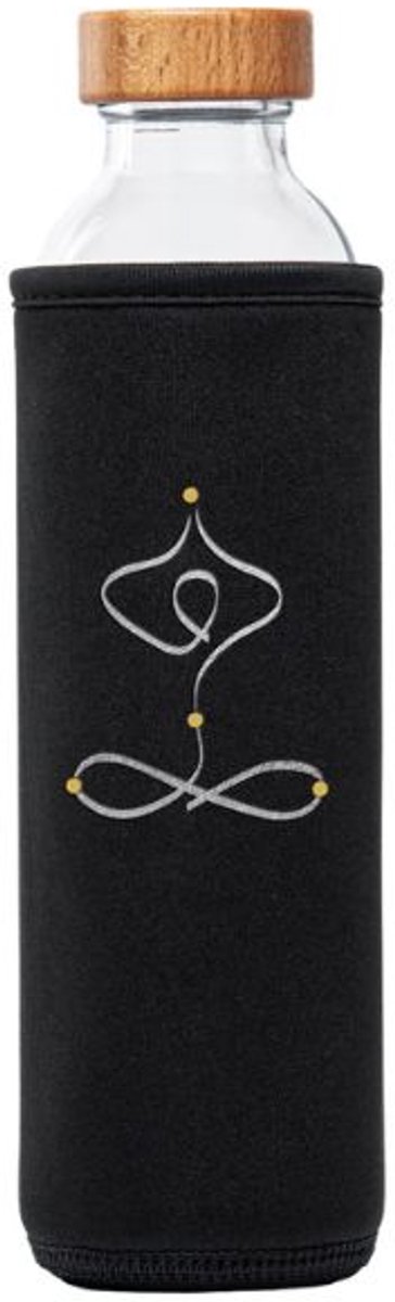 Flaska Calm - Yoga - Drinkfles - Glazen waterfles - 500 ml