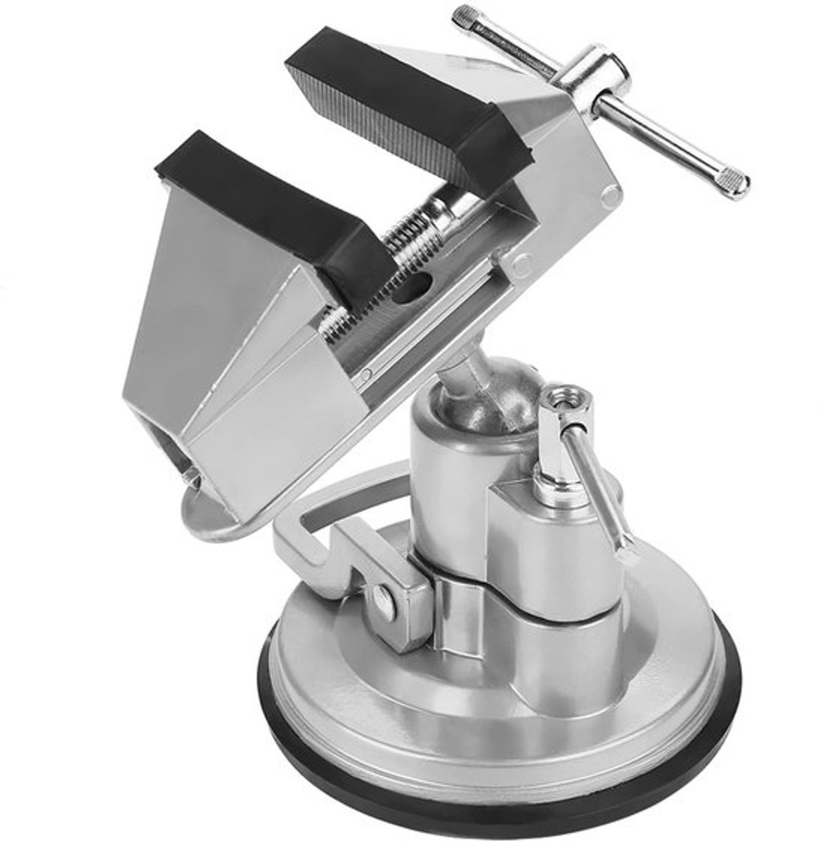 Tafelvice Aluminium Legering - Rotatie Beugel - Zuignap - Antislip - Schokbestendig - Duurzaam - Werkbankvice