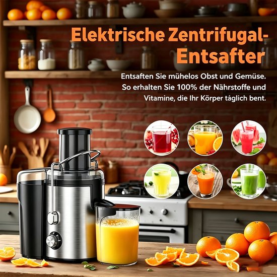 OYLCDI Sapcentrifuge voor fruit en groenten, roestvrijstalen sapcentrifuge van OYLCDI — afbeelding 5