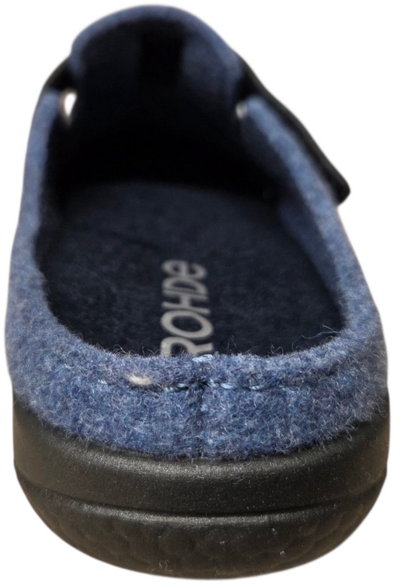Rohde 6549 52 Open Pantoffels Sloffen Blauw Vilt Dames - Blauw - 38 — cadeau in Mode & Accessoires - foto 3