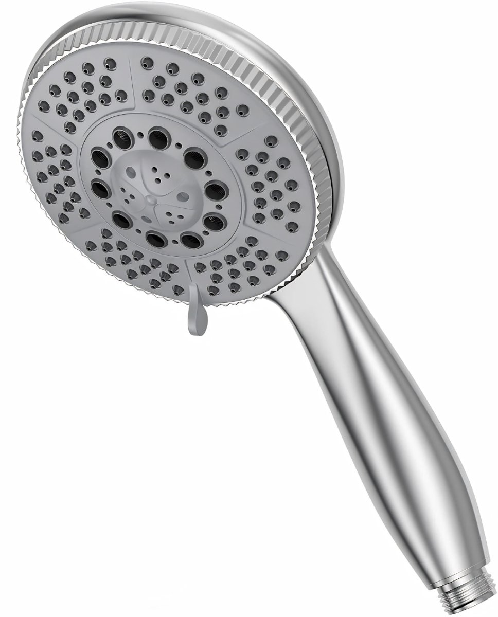 Ploutos® Douchekop - Luxe Waterbesparende Handdouche - Universele Montage - Zilver - 25cm x 12cm x 6cm