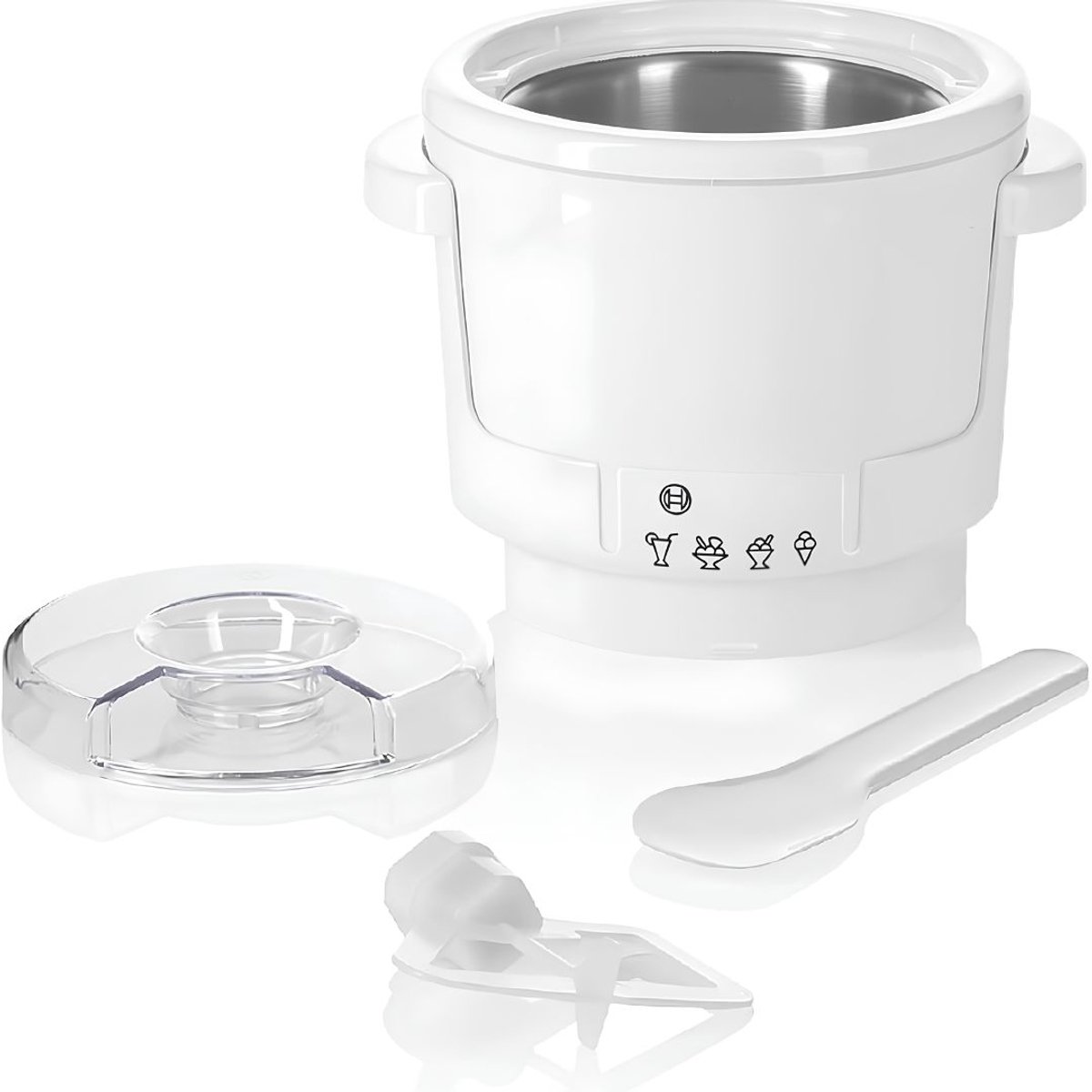 LNMsolutions® Ijsmachine - Ijsmaker Machine - Ijsmaker - Wit - 18cm x 18cm x 18cm
