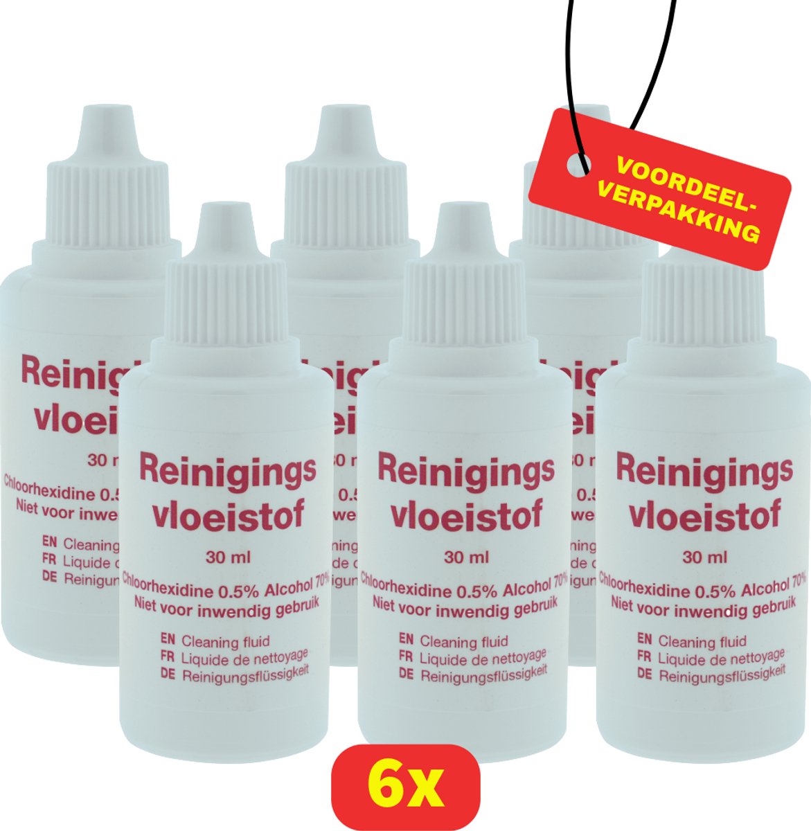 HeltiQ Reinigingsvloeistof - 6x 30 ml - Voordeelverpakking!