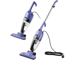 2-in-1 hand-/steelstofzuiger met snoer 0,5 l - lichtgewicht stofzuiger, 500 W hoge zuigkracht, slanke behuizing, zichtbaar stofreservoir, eenvoudig te monteren/demonteren - ideaal voor woningen met huisdieren en kleine ruimtes, huishoudelijk gebruik