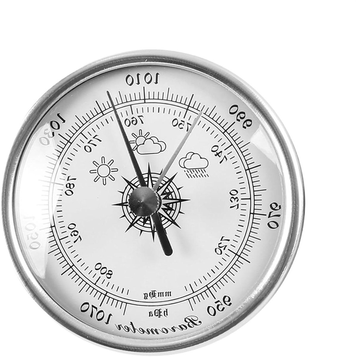 Barometer voor Buiten - Luchtdrukmeter Weerstation - Weersvoorspelling Maken - Mechanische Transmissie - 7.2 cm - Uniek kenmerk