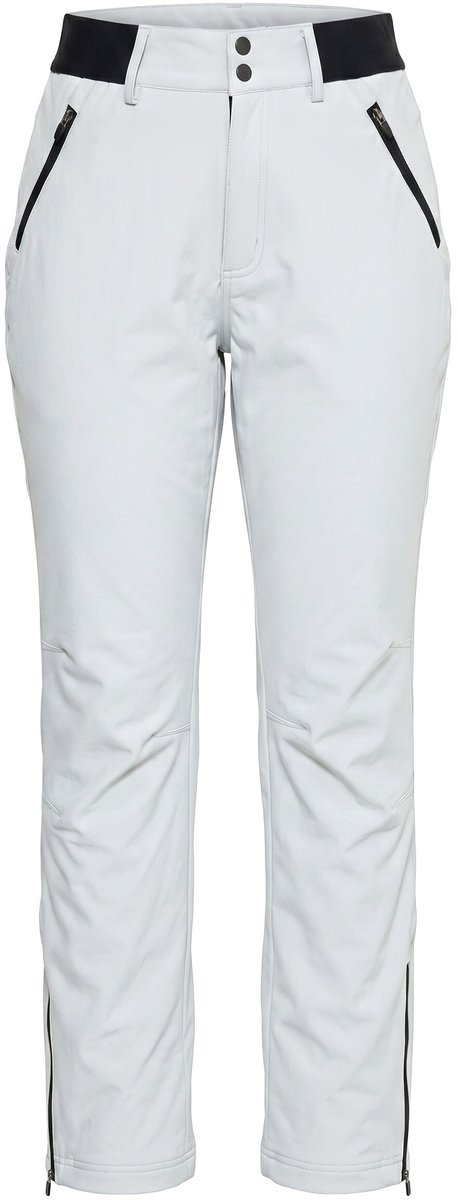 Ulla Popken - Dames - Wandelbroek extra licht elastische tailleband ritszakken - Donkerbeige - Maat 48