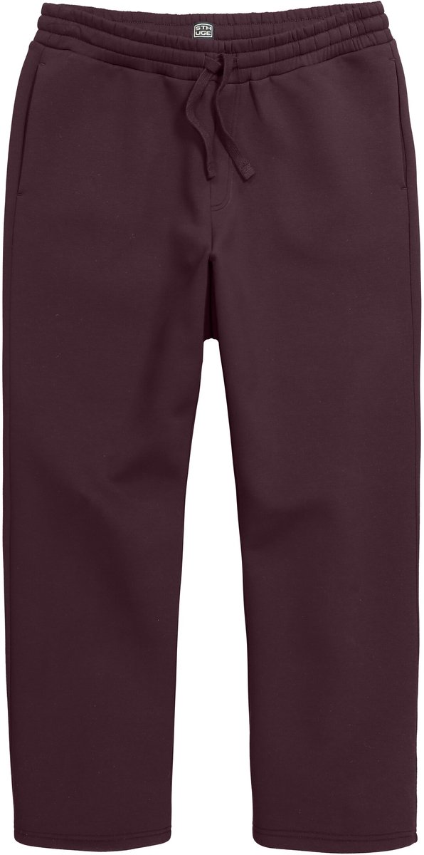 STHUGE - Heren - Sweatpants elastische tailleband baggy fit - Aubergine - Maat L