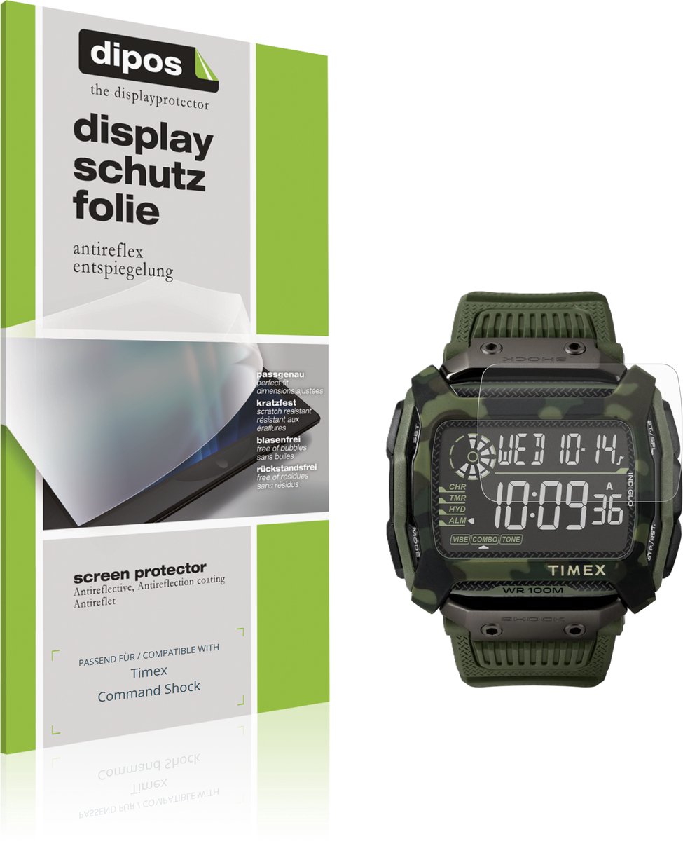 dipos – 6x Matte Beschermfolie geschikt voor Timex Command Shock | Krasbestendige & antireflecterende Screenprotector Ultra-Thin