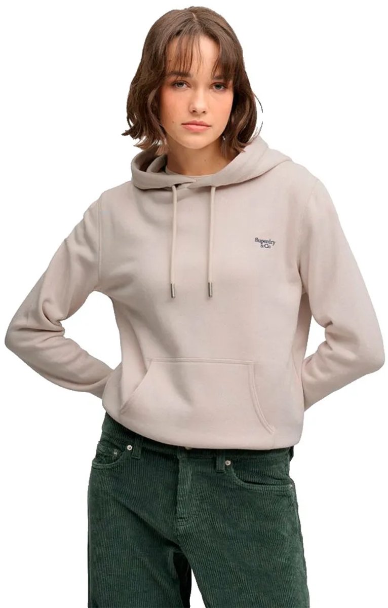 Superdry Signature Geborduurde Hoodie Dames Hoodies Grijs