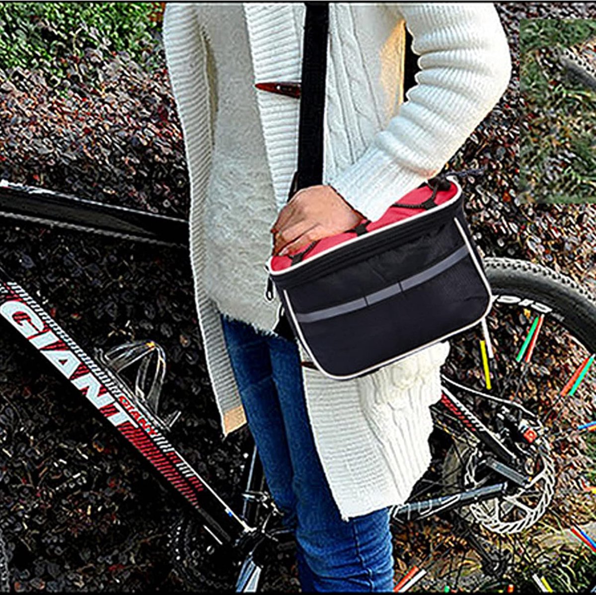 Bicycle Package Four-in-one Top Tube Package Mountain Bike Front Package Bicycle Frame Package Cycling Package With - ShopVlot