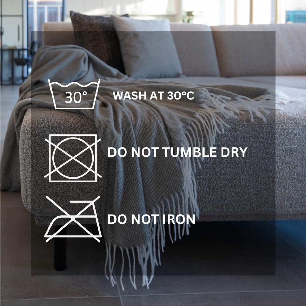 Plaid AMALIA - 150x200 cm, grijs - ShopVlot