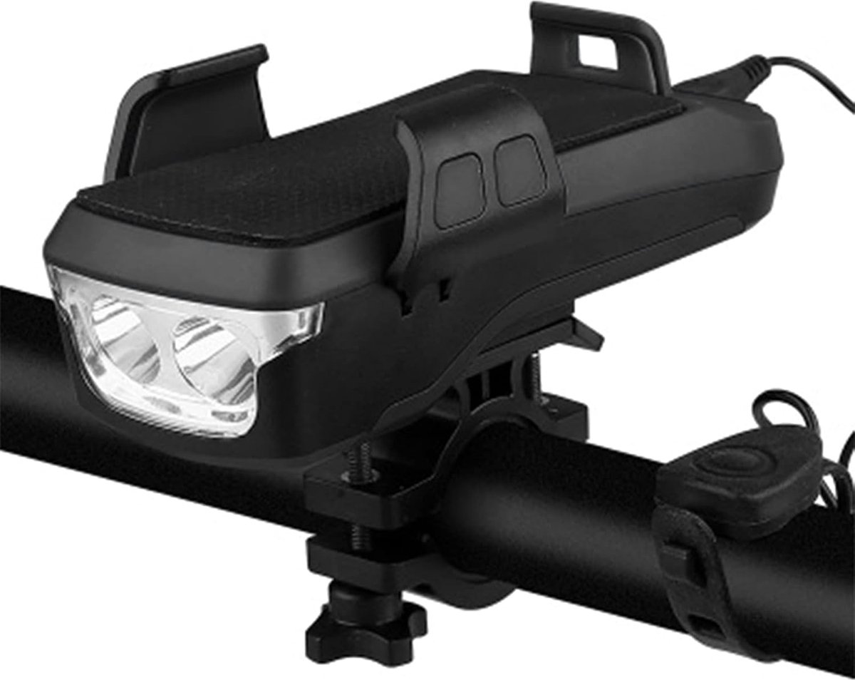 Bicycle Light Led Bicycle Light Front USB Rechargeable Phone Holder Bicycle Lamp Flashlight for Bicycle Light Bike - ShopVlot