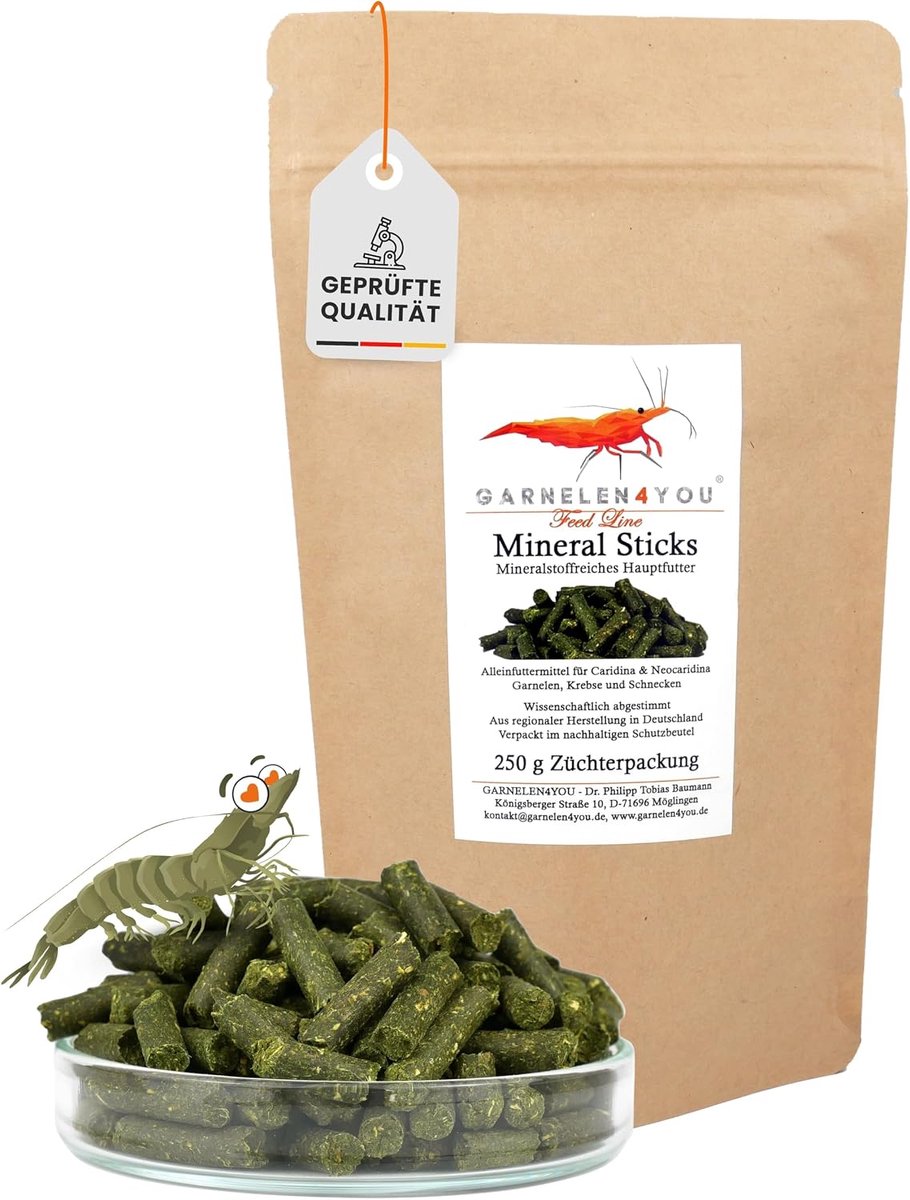 Mineral Sticks - Mineral Rich Main Food for Shrimp, Lobsters and Snails - ShopVlot