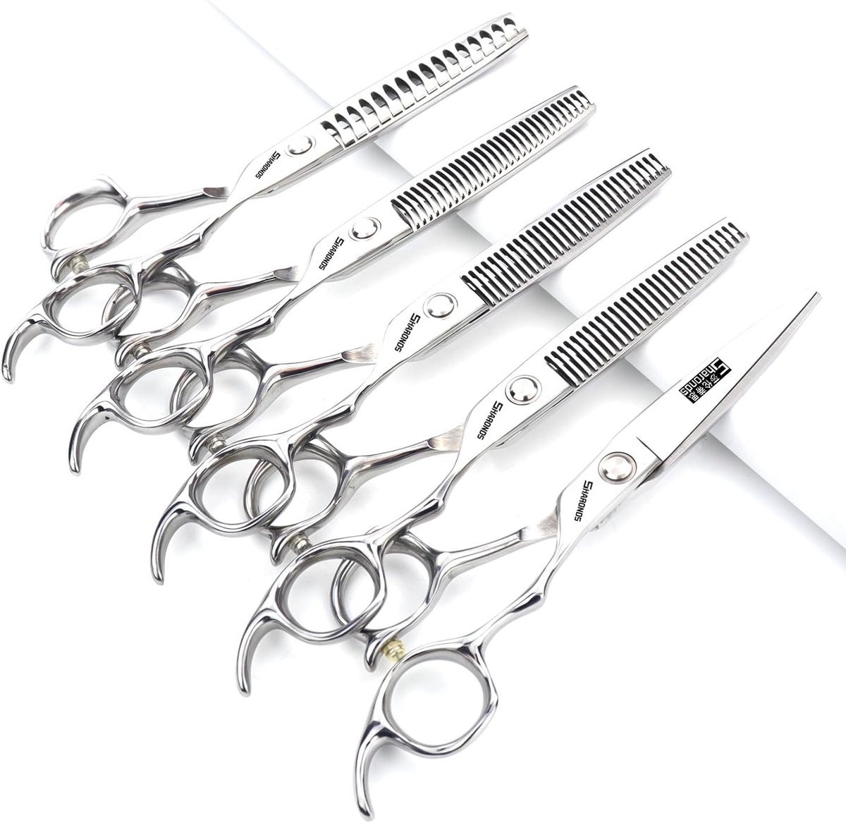 6/6.5 Inch Hairdressing Scissors, Super Sharp Hairdressing Scissors, Stable Feeling (6 Inch 5 PCS) - ShopVlot