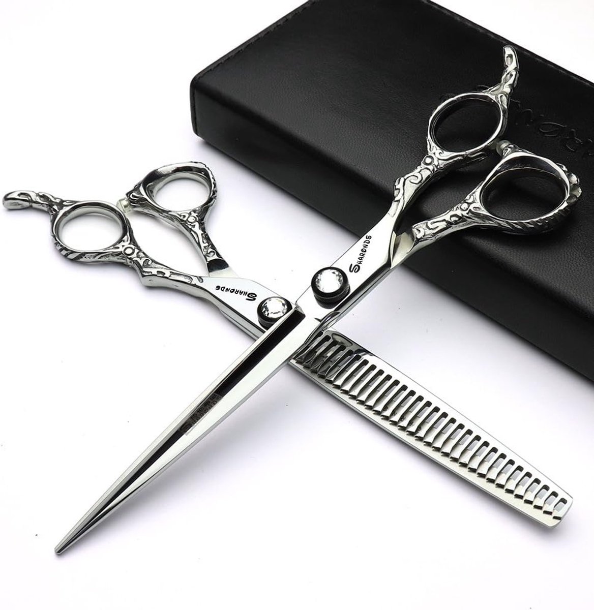 6 Inch Japanese Hairdressing Scissors Silver Hose Textured Hair Store Barber Scissors Barber Scissors Professional - ShopVlot