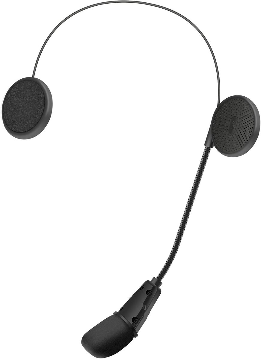 OBEST Motorcycle Bluetooth 5.0 Headset, Ultra-Thin Motorcycle Helmet, Stereo Headset, Waterproof Headphones with - ShopVlot