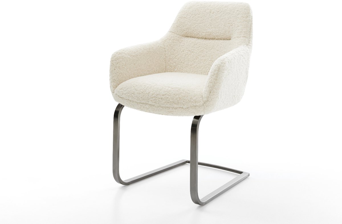 Sledestoel Pejo-Flex sledemodel vlak grafiet teddy beige pocketveer kern