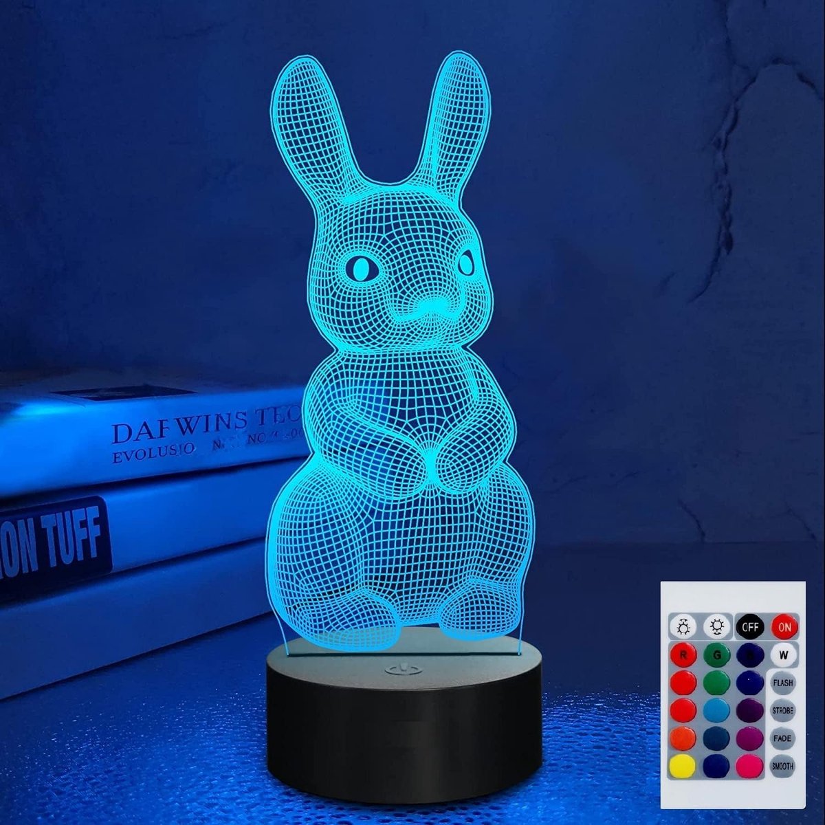 Night Light for Kids 3D Kitten Led Lamp with Remote Control 16 Color Changing Xmas Birthday Gift for Child - ShopVlot