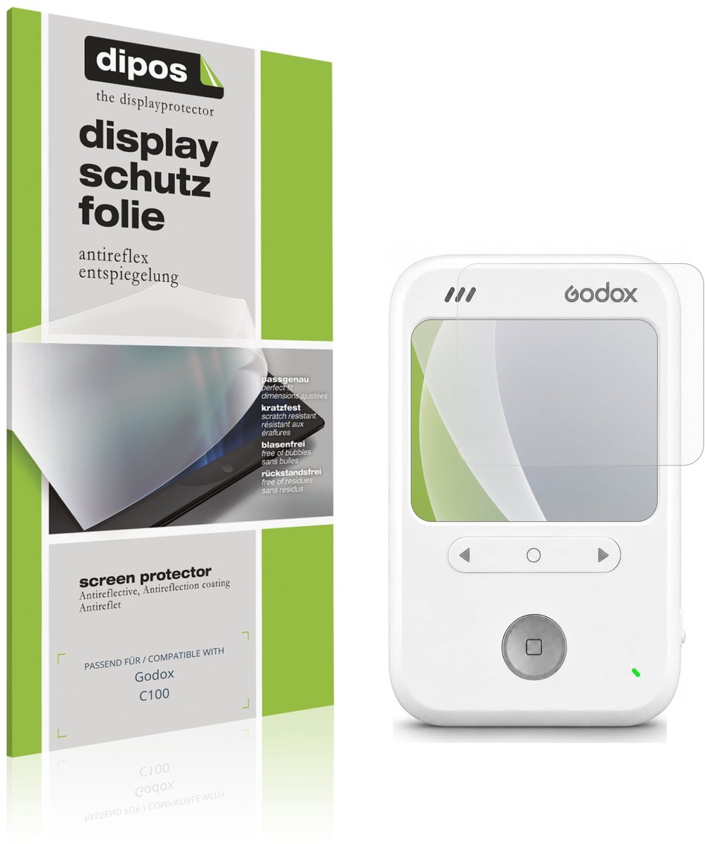 dipos – 4x Matte Beschermfolie geschikt voor Godox C100 | Krasbestendige & antireflecterende Screenprotector Ultra-Thin