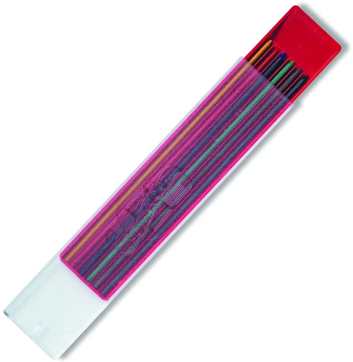 Solidchoice - Grafietvullingen voor Vulpotlood, Set van 6 Kleuren