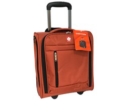 Swiss Traveller Underseater Koffer 24L - Handbagage Koffer 40 × 30 × 20 cm - Met Cijferslot en Trekstang - Geschikt voor Handbagage - Trolley Handbagage - Rood
