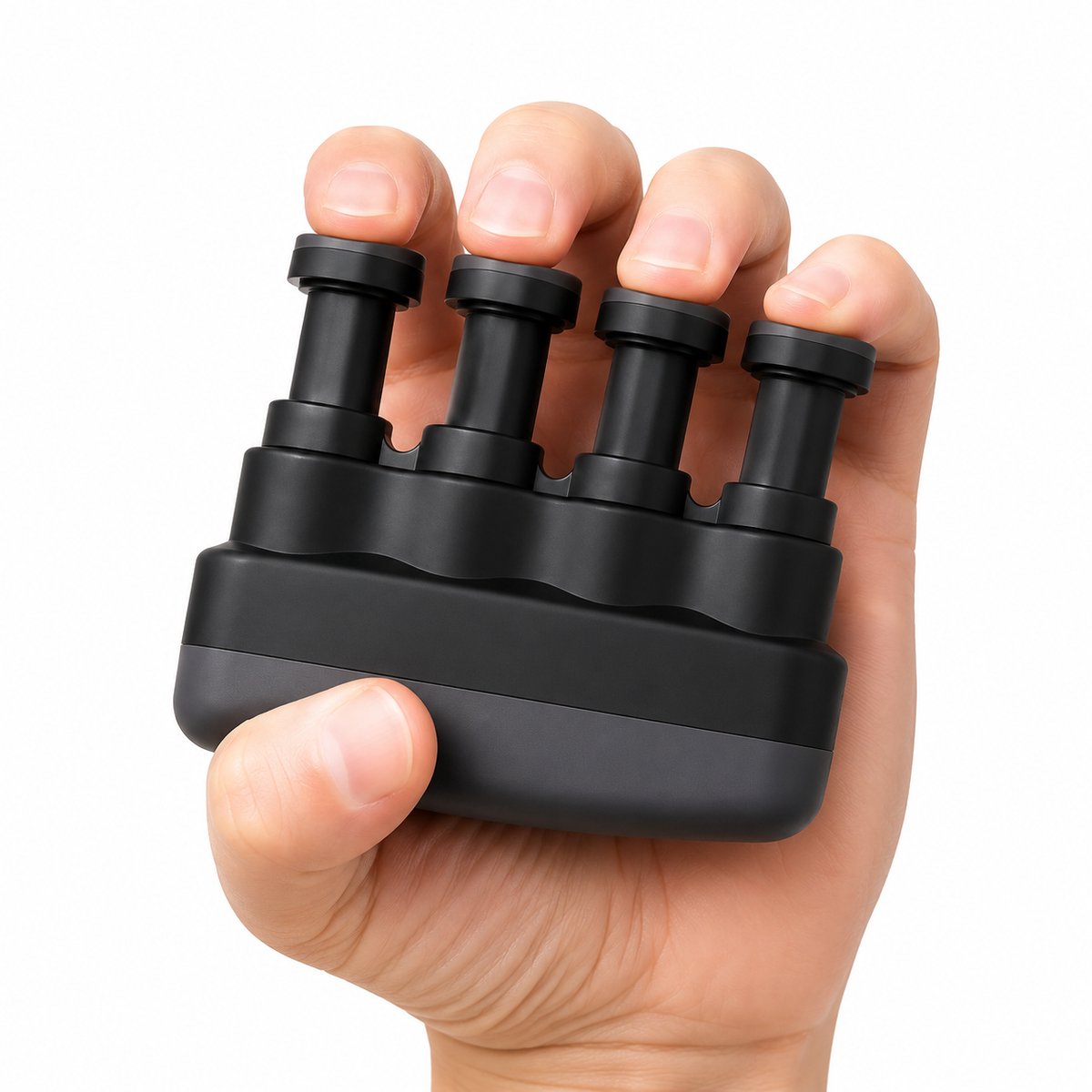 Vinger exerciser-Vingertrainer-Hand sterkte workout-Oefenen handknijper- Polstrainer - Handtrainer grip-Gitaar Oefening - Sterke Veer - 9x2x7cm