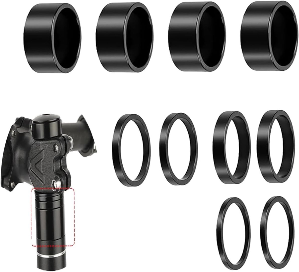 Ahead Spacer 1 1/8 Inch Aluminium Bicycle Handlebar Riser Bicycle Handlebar Riser Spacer Bicycle Stem Spacer Bicycle - ShopVlot