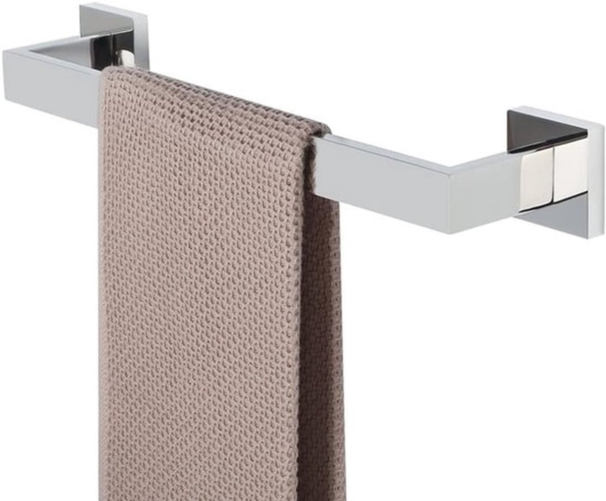 Wandgemonteerde Handdoekhouder van 40 cm van RVS, Roestvrij Staal, Glanzend Chroom, Ideaal voor Badkamer en Keuken