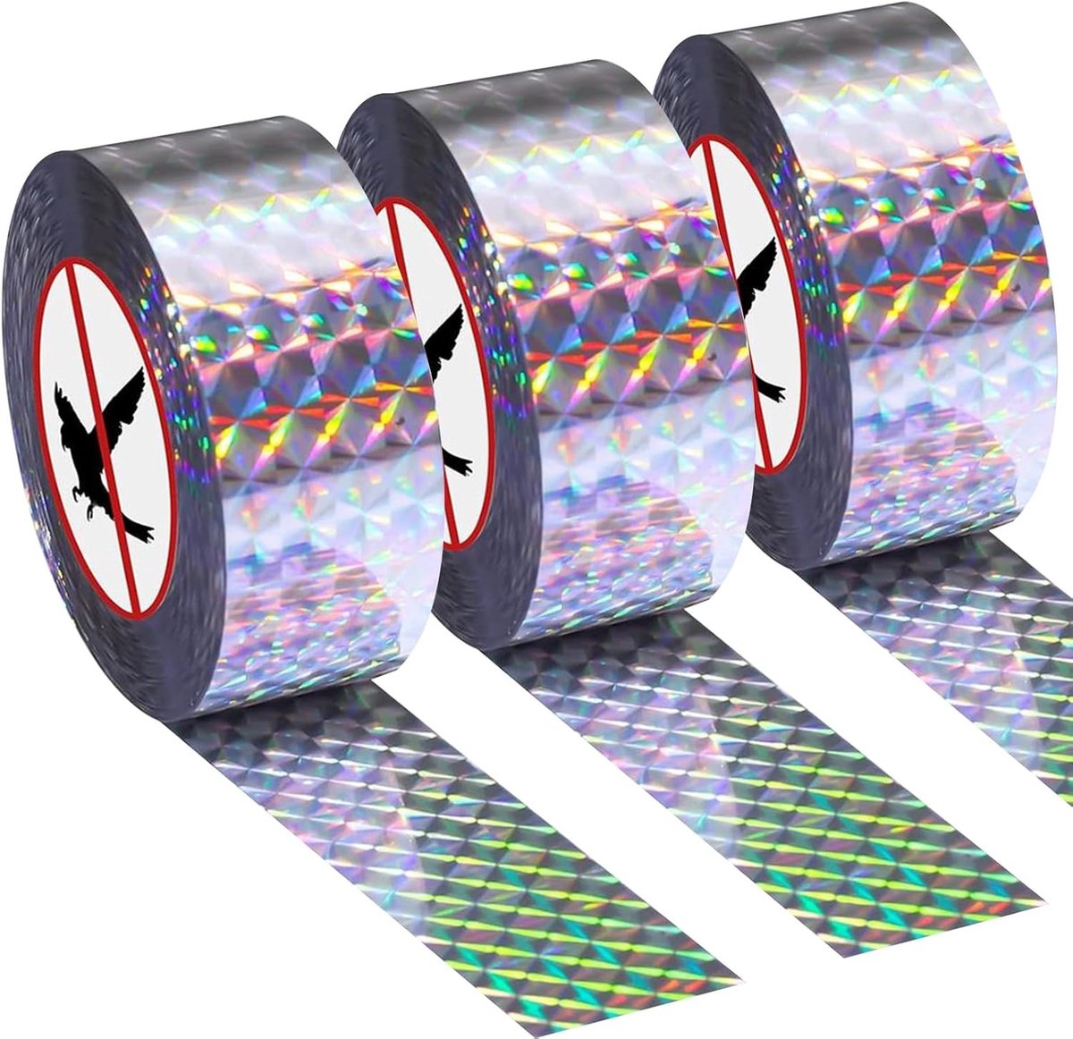Vogelwerende Tape - Reflecterend - 2,4 cm x 80 m - Duurzaam Polyester - Voor Balkon en Tuin