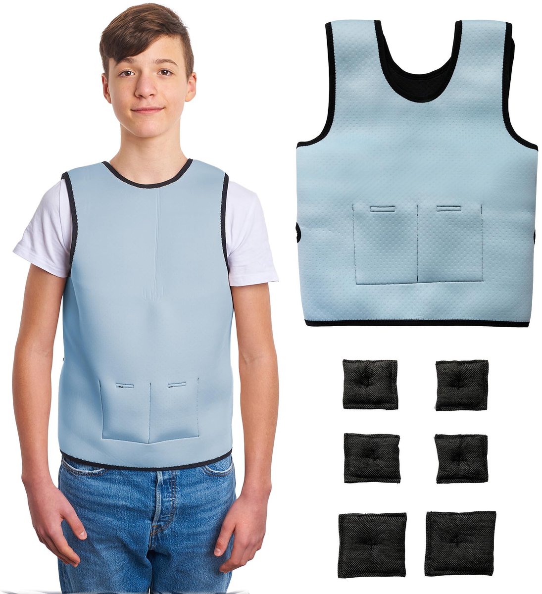 Solidchoice - Gewogen Vest V2 voor Kinderen, Comfortabel en Verstelbaar