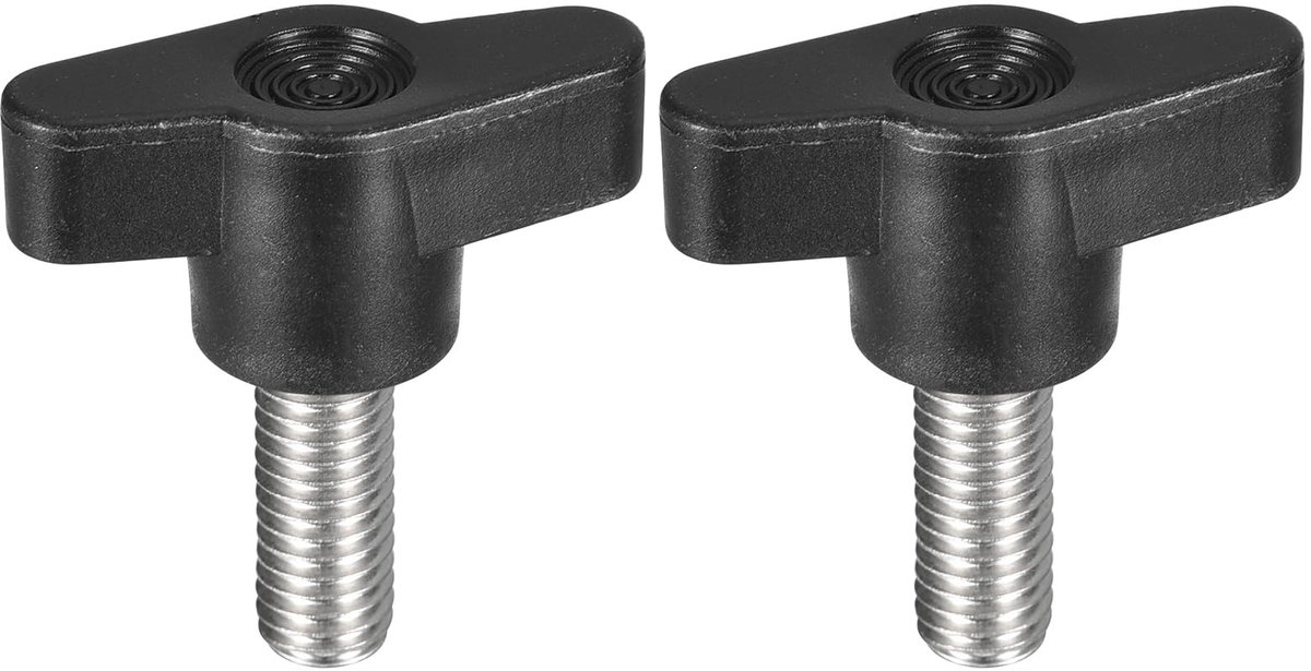 Solidchoice - 2 Stuks Draaiknop met Schroef van Roestvrij Staal