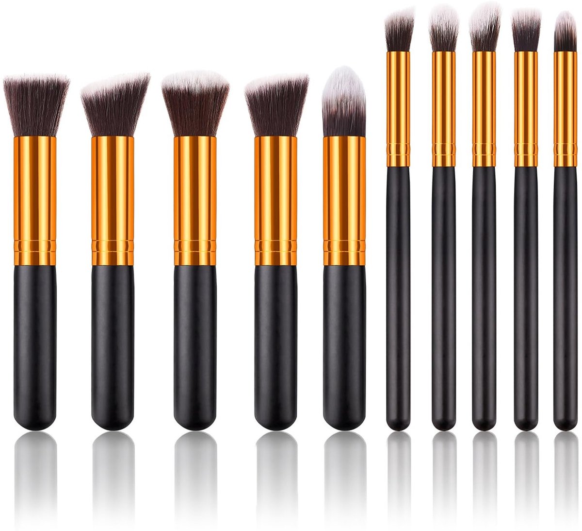 Solidchoice - Premium Make-upkwastenset, 10 Stuks voor Gezicht en Ogen