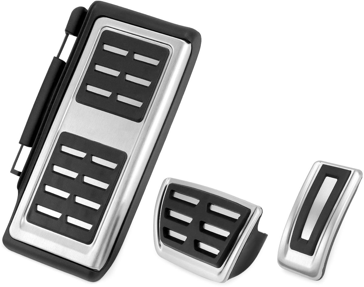 Solidchoice - Roestvrij Stalen Voetsteun Pedalenafdekking voor VW Golf 7
