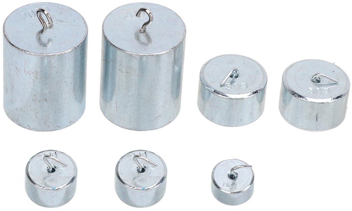 Solidchoice - Set van 10 Precisie Gewichten voor Laboratoriumgebruik