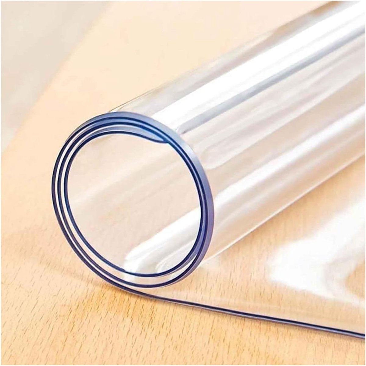Plastic tafelkleed - Tafelfoliehoes - Meubels beschermen - 2 mm dik robuust - 90x150 cm - Transparant