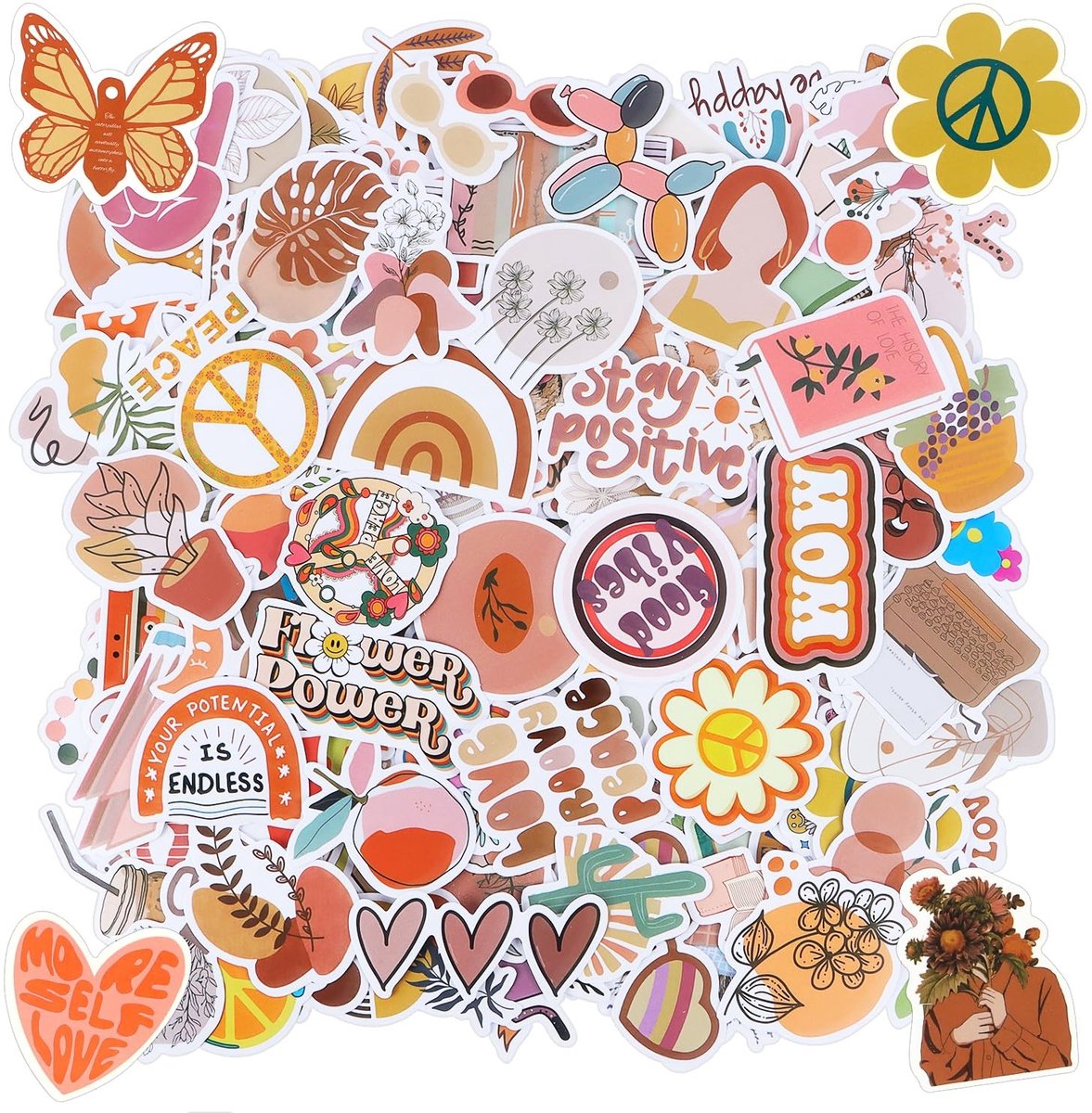 Solidchoice - Set van 200 Boho Stickers voor Creatieve Projecten