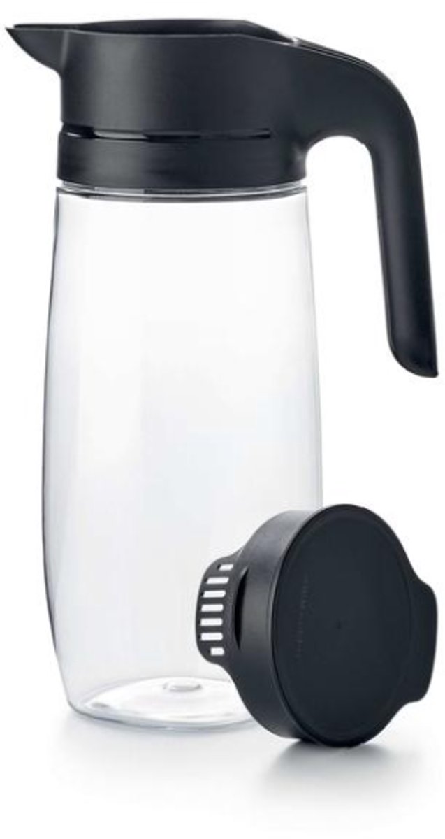 Tupperware Exclusieve zwarte 1,7 L waterkan melkkan melkroomkan