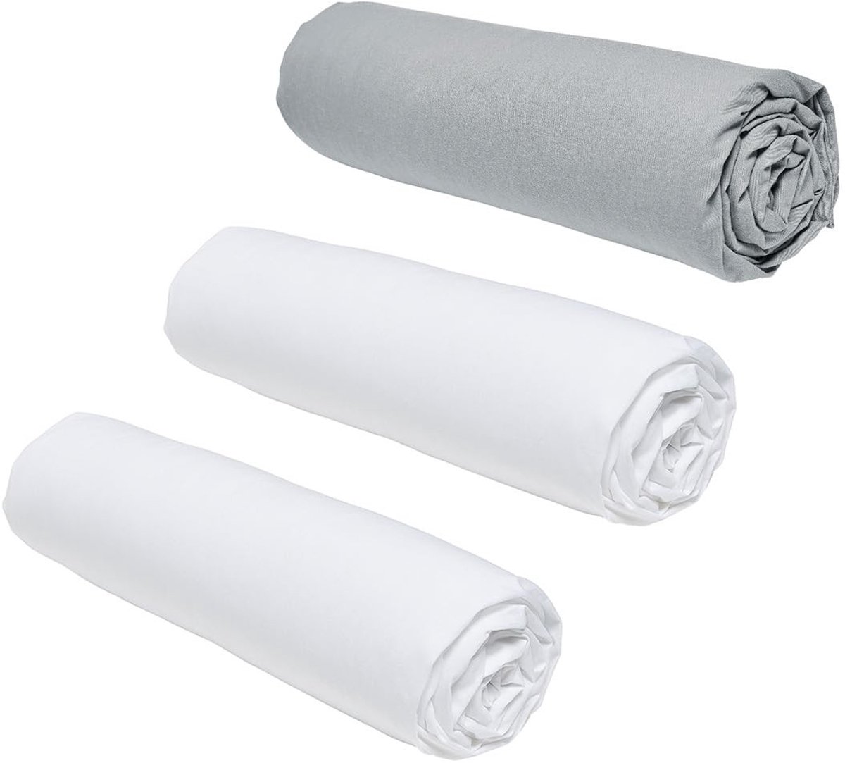 Solidchoice - Fitted Sheet Set 140 x 190 cm - Set van 3 voor Dubbel Bed