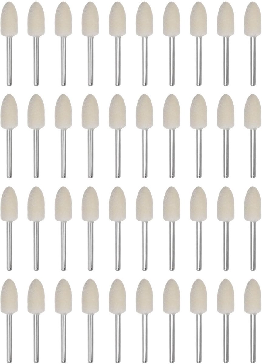 Solidchoice - 40 Stuks Wolvilt Montage Mandrel Punten voor Draaigereedschap