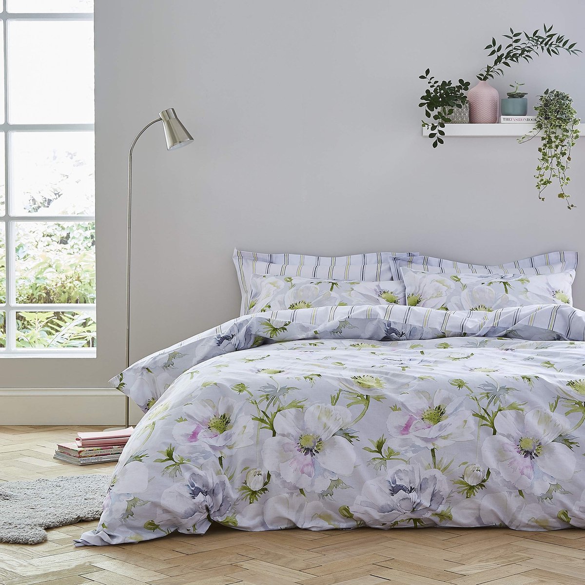 Solidchoice - Artic Poppy Green Bedlinnen Set 200x220cm + Fitted Sheet 140x200cm