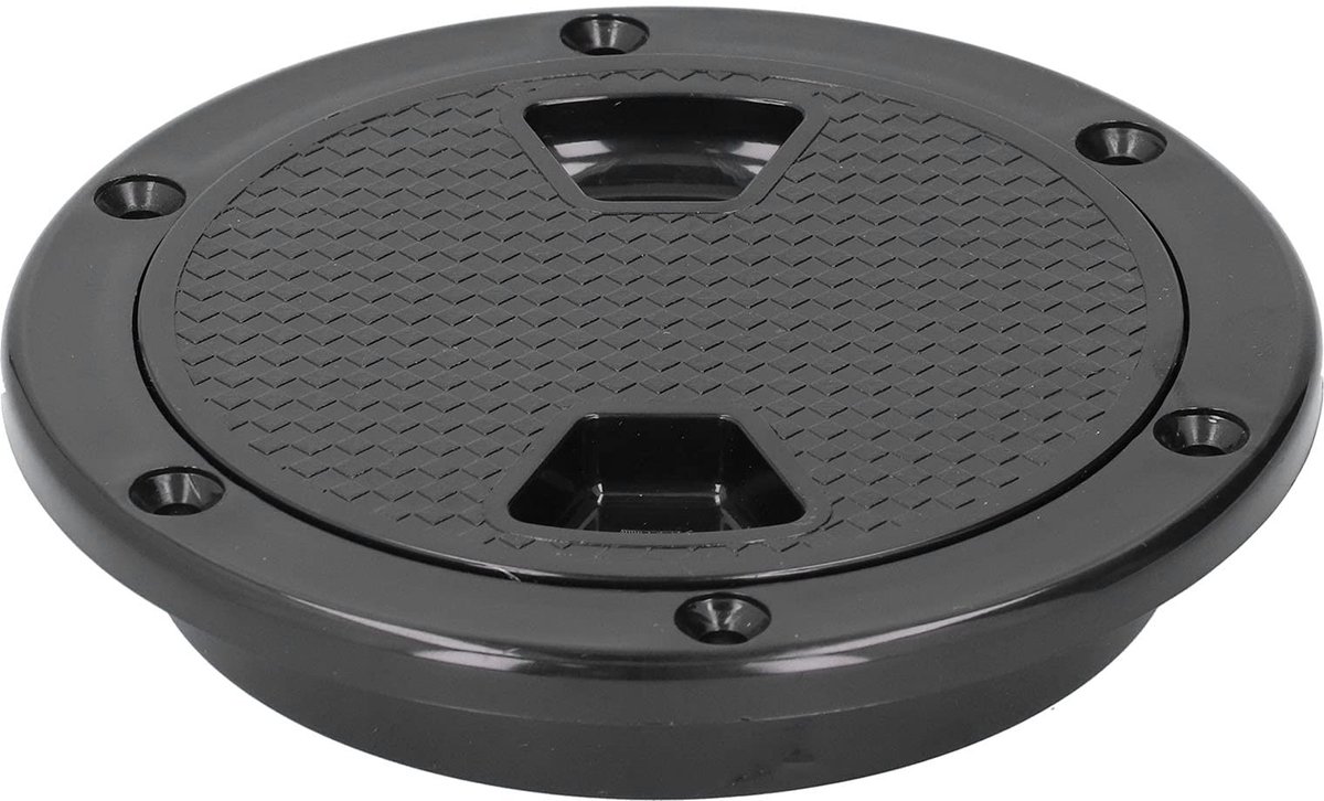 Solidchoice - Zwart 4inch Boot Deck Plate - ABS Inspectie Luikbedekking