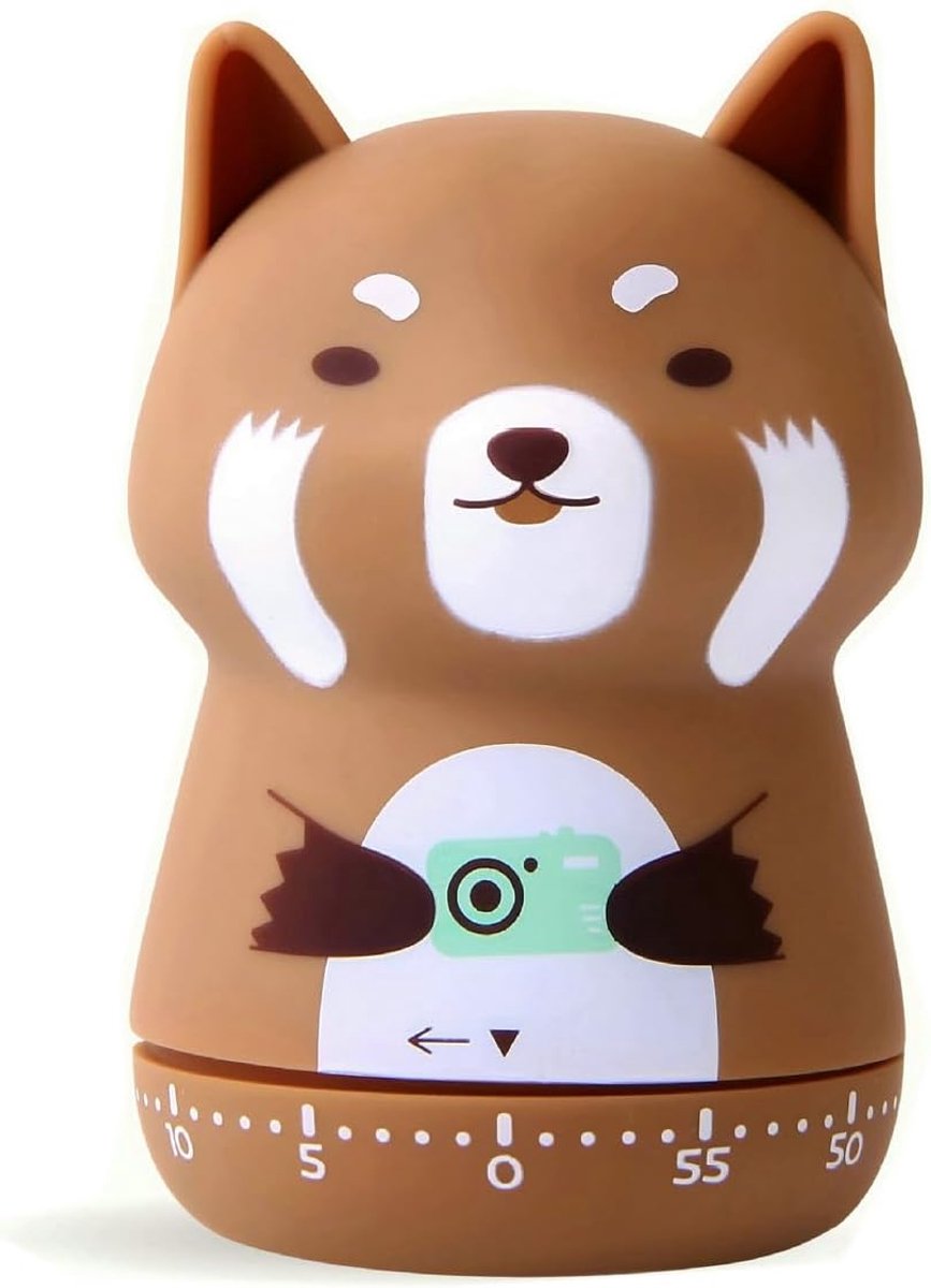 Leuke Keukenwekker - Keukentimer - Mechanische Herinnering - Leertimer - Bakwekker - Aftellen Van 60 Minuten - Bruine Kleine Panda - Voor Klaslokalen, Thuis, Leren, Koken, Sporten, Werken en Lezen