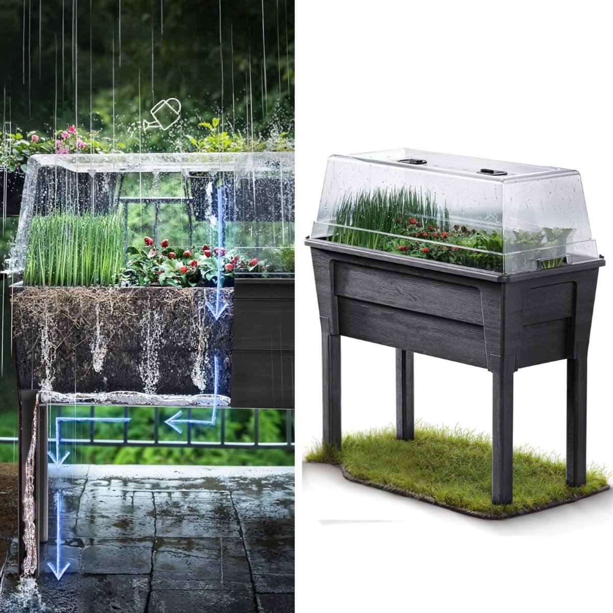 Zavio® Kweektafel - Kweekbak op Poten - Moestuinbak Verhoogd