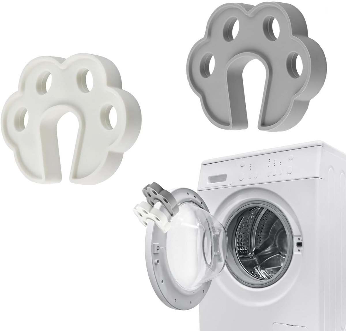 Solidchoice - 2 Stuks Deursupport voor Wasmachine en Droger