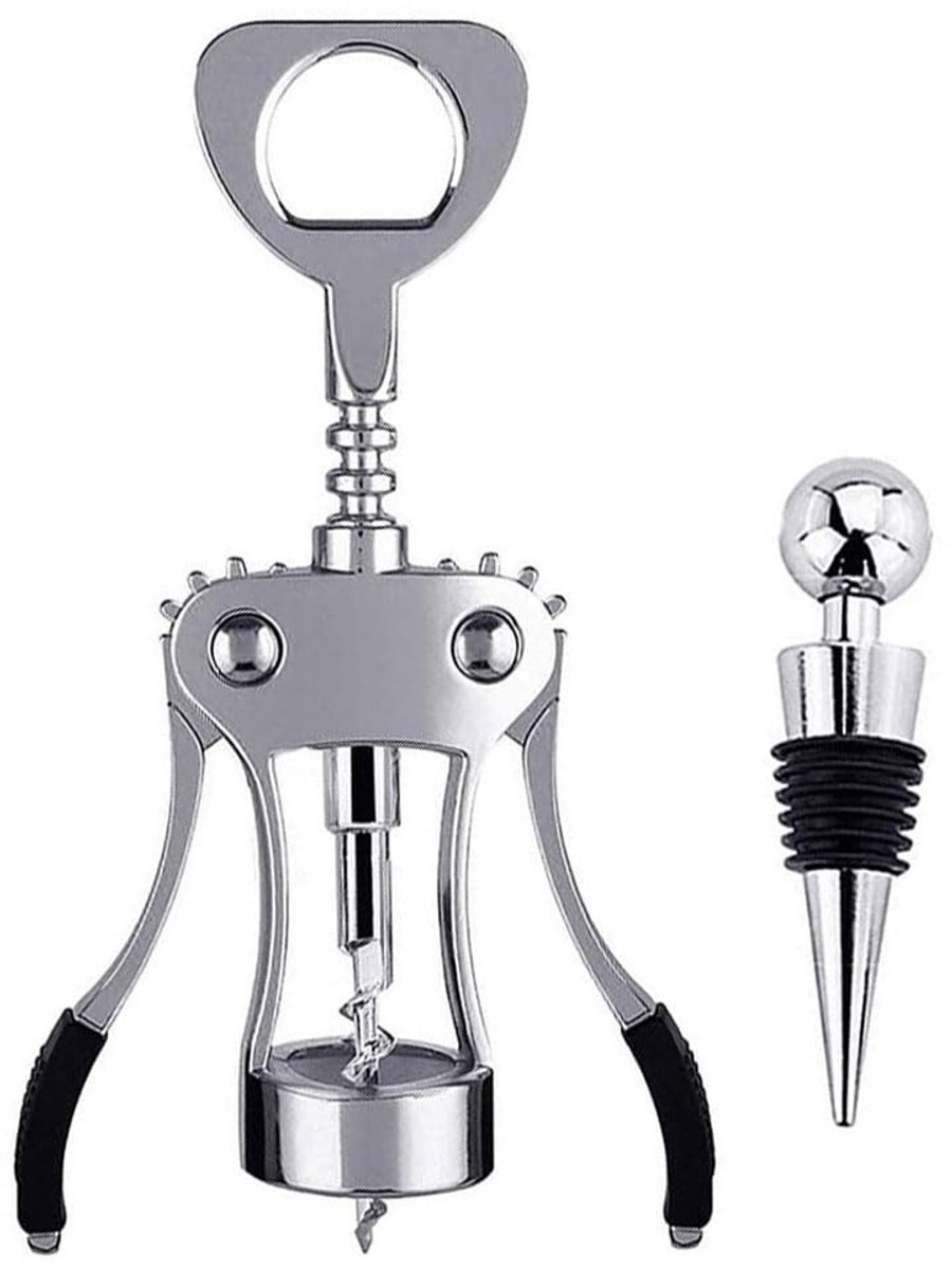 Solidchoice - Wing Corkscrew Wijnopener met Stopper