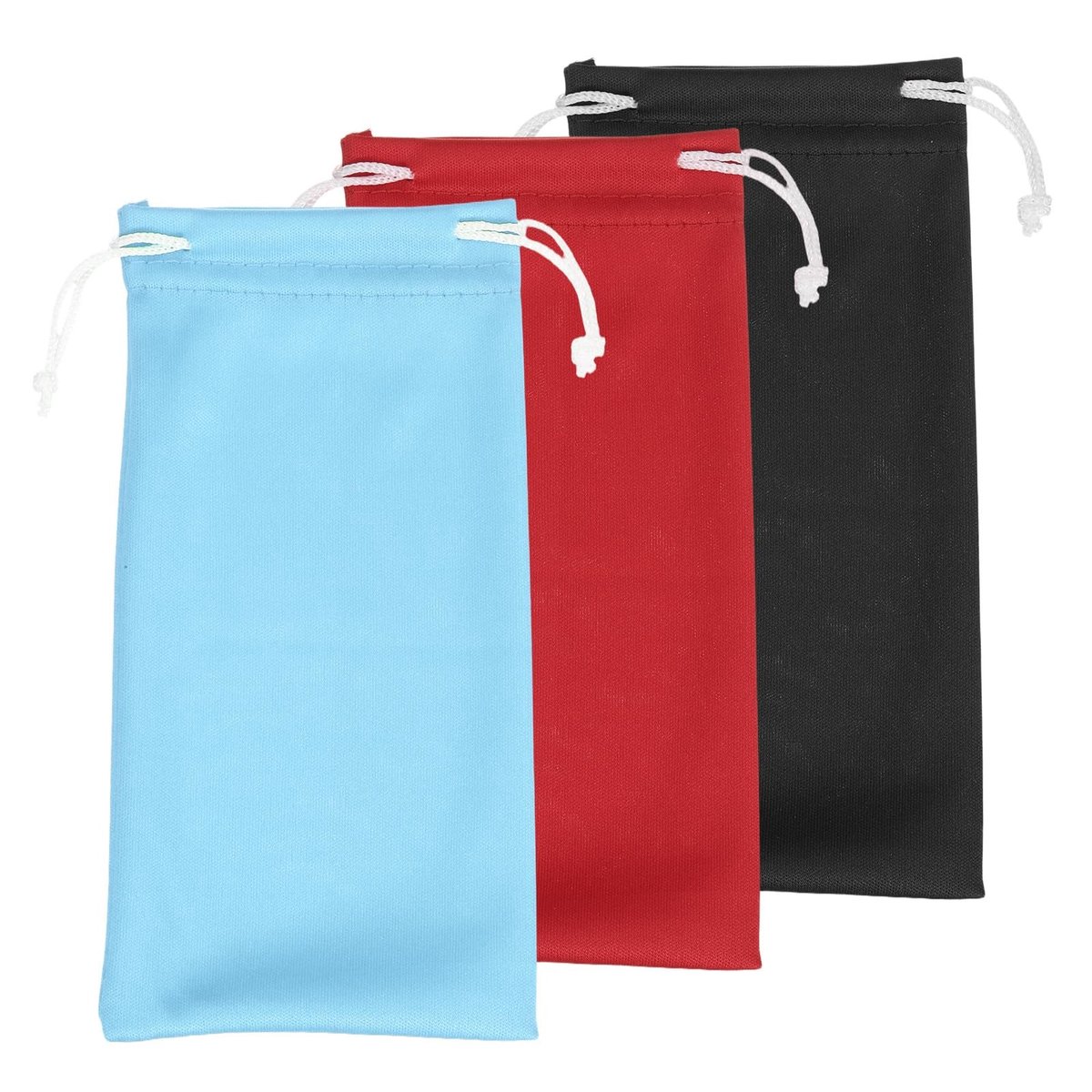 Solidchoice - Microfiber Brillenkoker voor Zonnebrillen, Set van 3