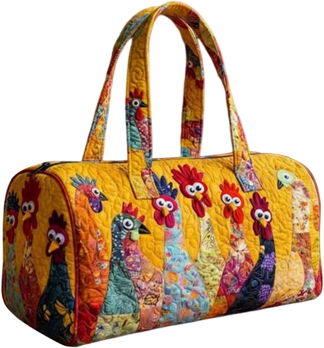 KZQ Reistas Met Hippiebus Print Bohemian Stijl Stevige Handvatten Voor Korte Trips En Feestjes