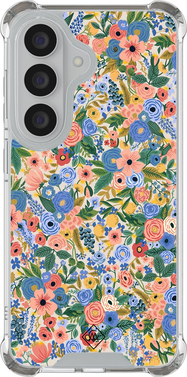 Casimoda® hoesje - Geschikt voor Samsung Galaxy S26 Plus - Blue Gardens - Shockproof case - Extra sterk - TPU/polycarbonaat - Blauw, Transparant